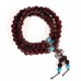 Madeira e Elástico com Contas Ornamentais e Dorje - Japa Mala +